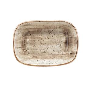 Bonna Aura Terrain Gourmet Dikdörtgen Kayık Tabak 12 cm