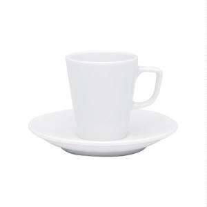 Porselen Soley Beyaz Tabaklı Kahve Finca