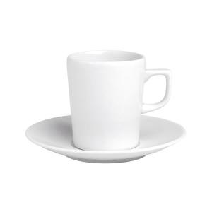 Porselen Soley Beyaz Tabaklı Çay Fincanı
